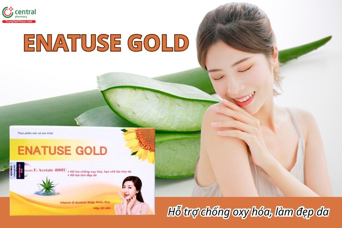 Enatuse Gold bổ sung vitamin E cho cơ thể, giúp chống oxy hóa, làm đẹp da