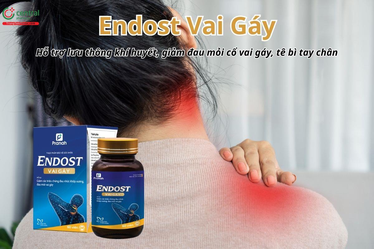 Endost Vai Gáy hỗ trợ lưu thông khí huyết, giảm đau mỏi cổ vai gáy, tê bì tay chân