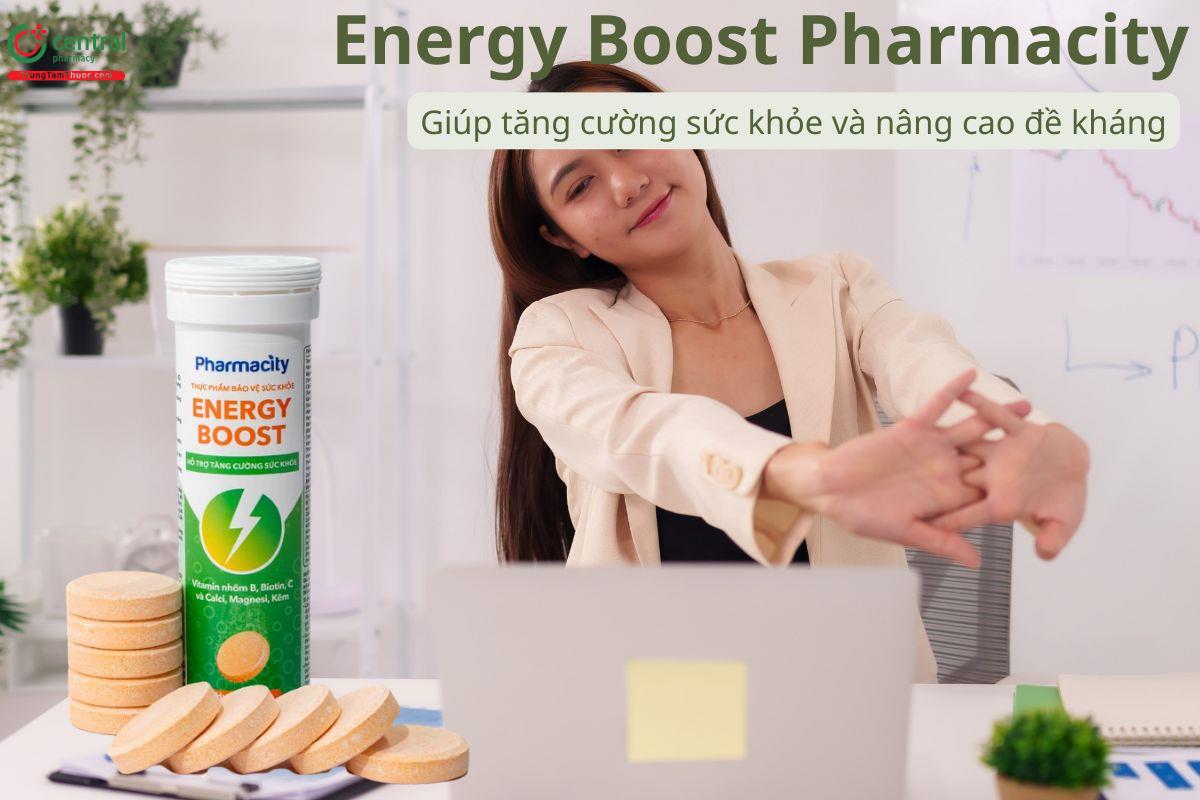 Energy Boost Pharmacity giúp bổ sung năng lượng từ dưỡng chất