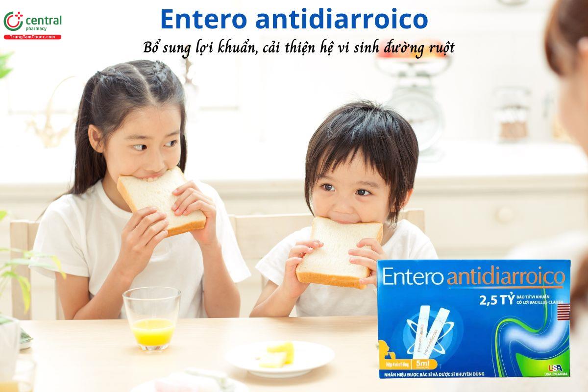 Entero antidiarroico - Bổ sung lợi khuẩn, cải thiện triệu chứng rối loạn tiêu hóa