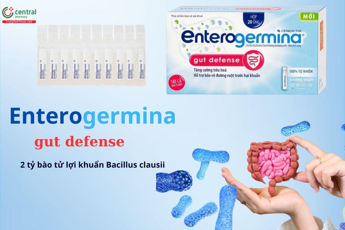 Enterogermina Gut Defense hỗ trợ cân bằng sức khỏe đường tiêu hoá 