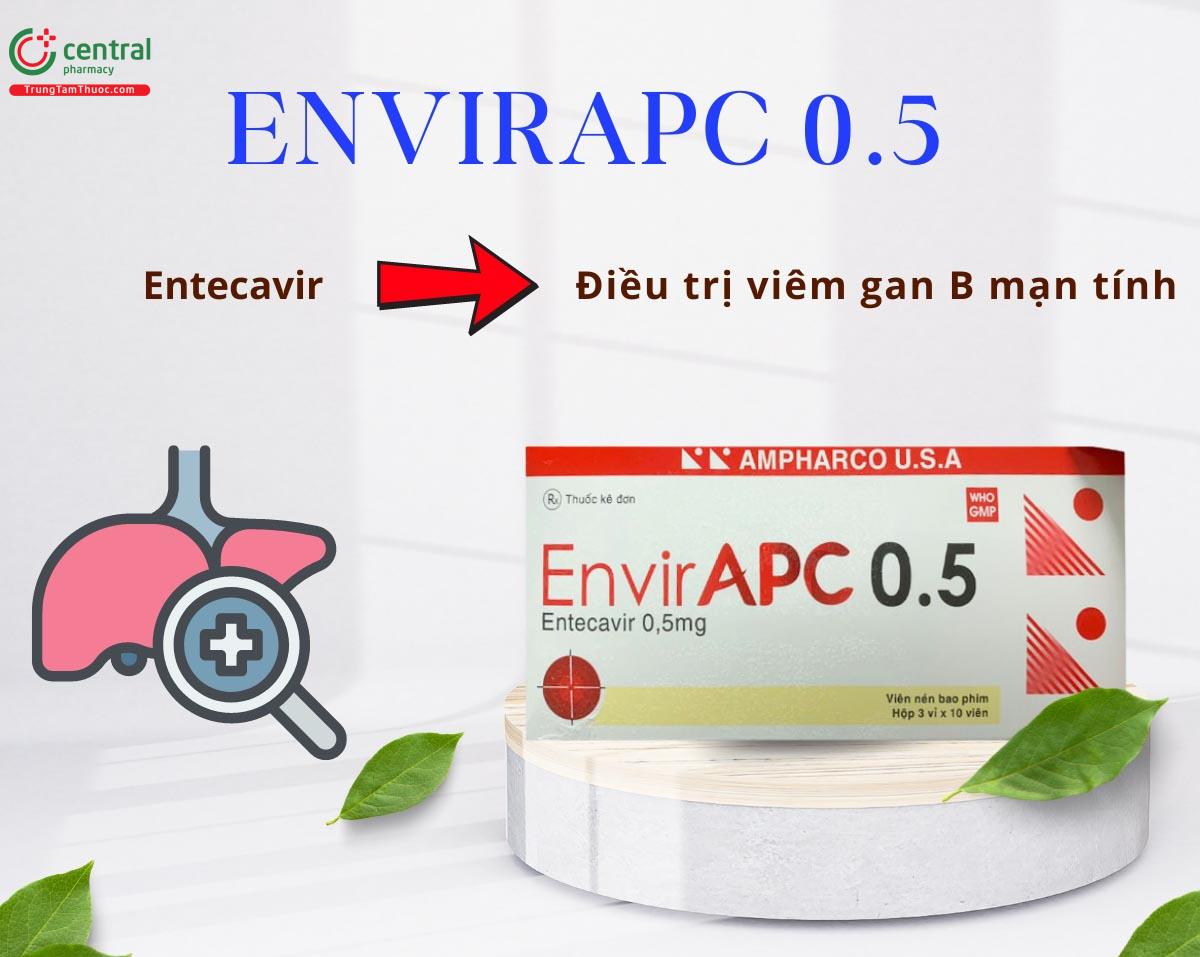 Thuốc EnvirAPC 0.5 - Điều trị viêm gan B mạn tính ở người lớn