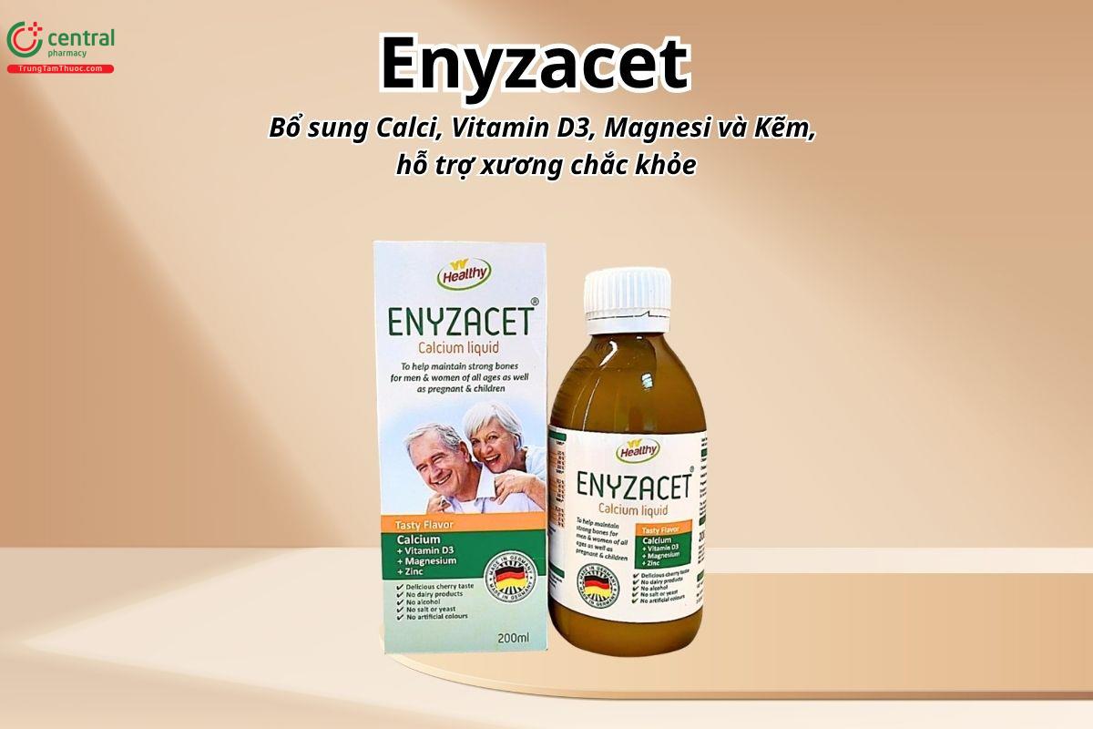 Enyzacet bổ sung Calci, Vitamin D3, Magnesi và Kẽm, hỗ trợ xương chắc khỏe