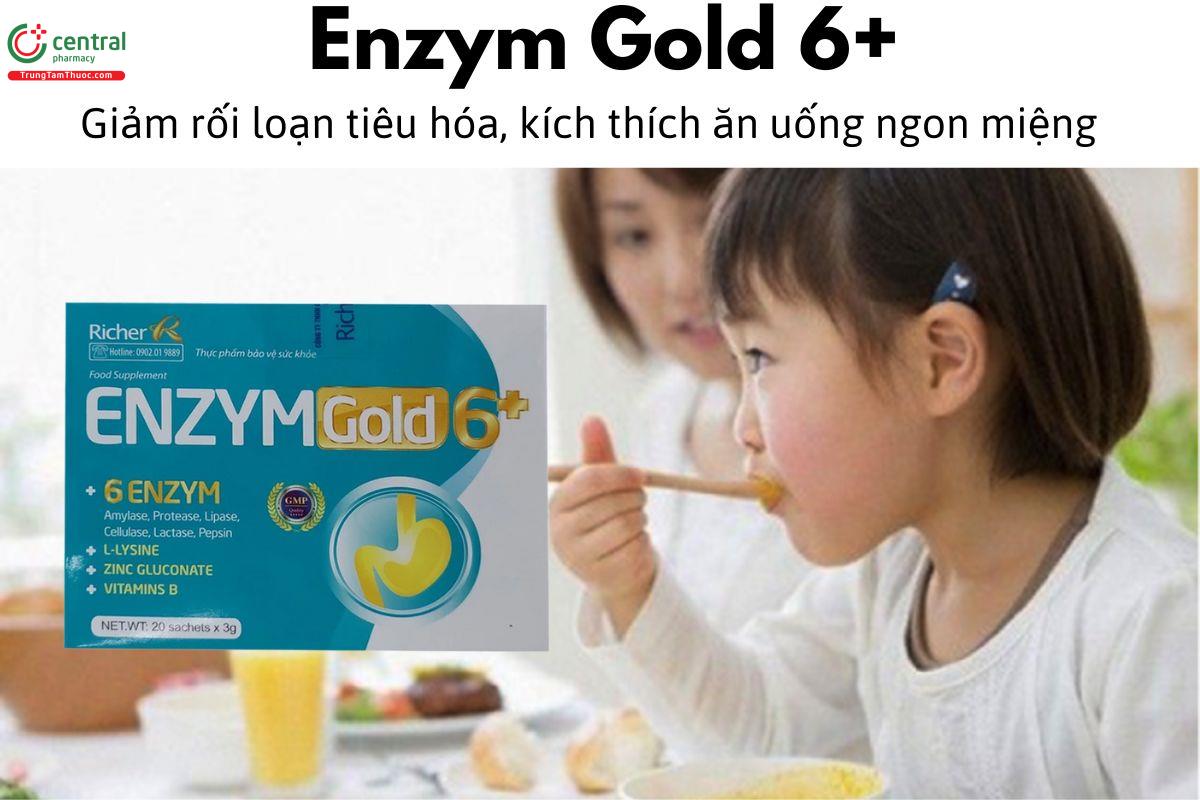 ​  Enzym Gold 6+ Giảm rối loạn tiêu hóa, kích thích ăn uống ngon miệng