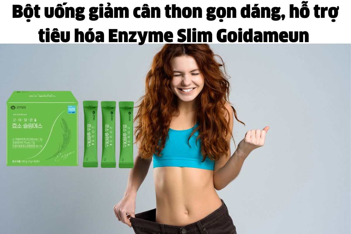 Bột uống giảm cân thon gọn dáng, hỗ trợ tiêu hóa Enzyme Slim Goidameun 