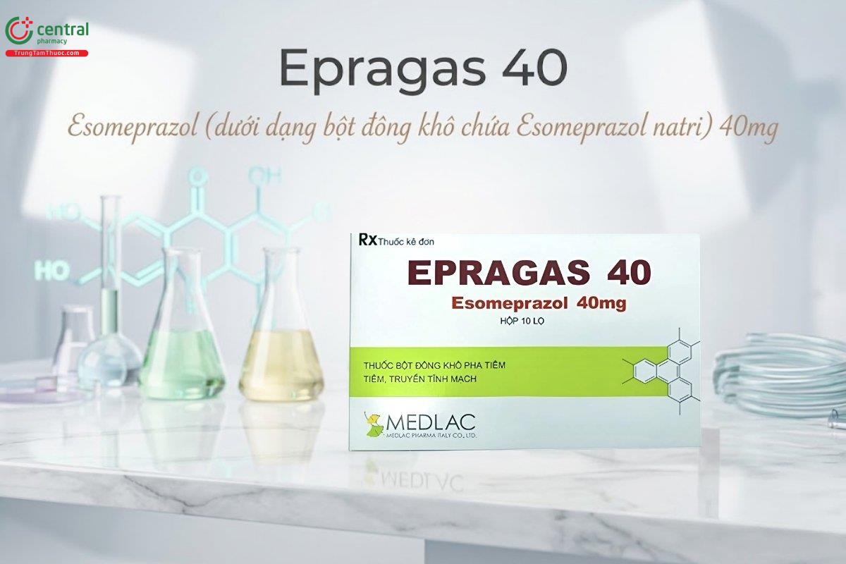 Epragas 40 kiểm soát tình trạng tăng tiết acid dạ dày qua đường tiêm truyền