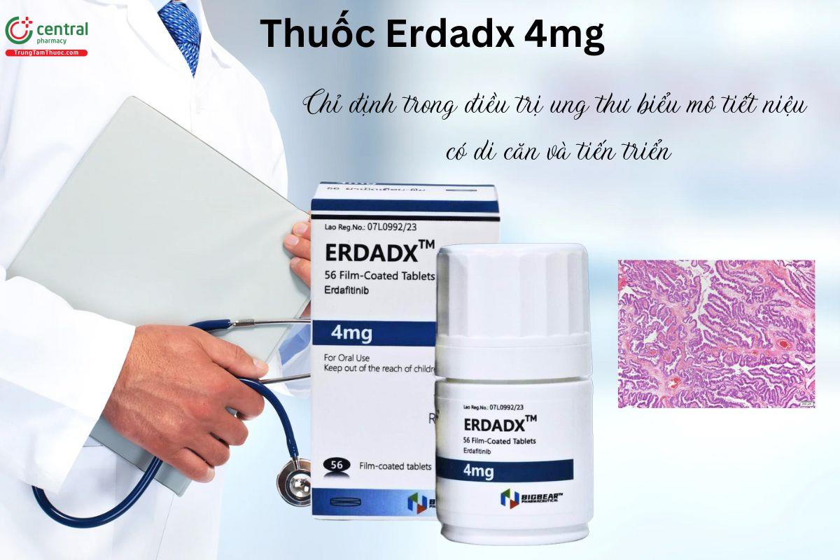 Chỉ định của thuốc Erdadx 4mg