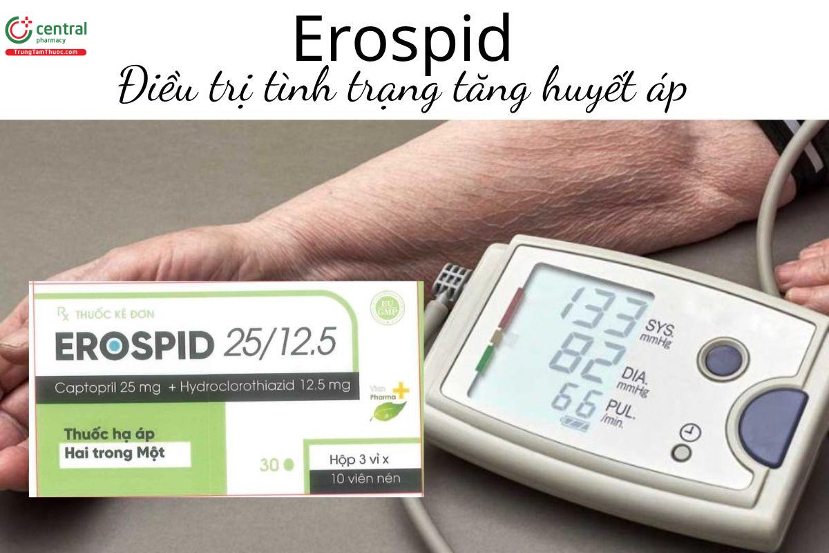 Thuốc Erospid 25/12.5 - Điều trị tình trạng tăng huyết áp