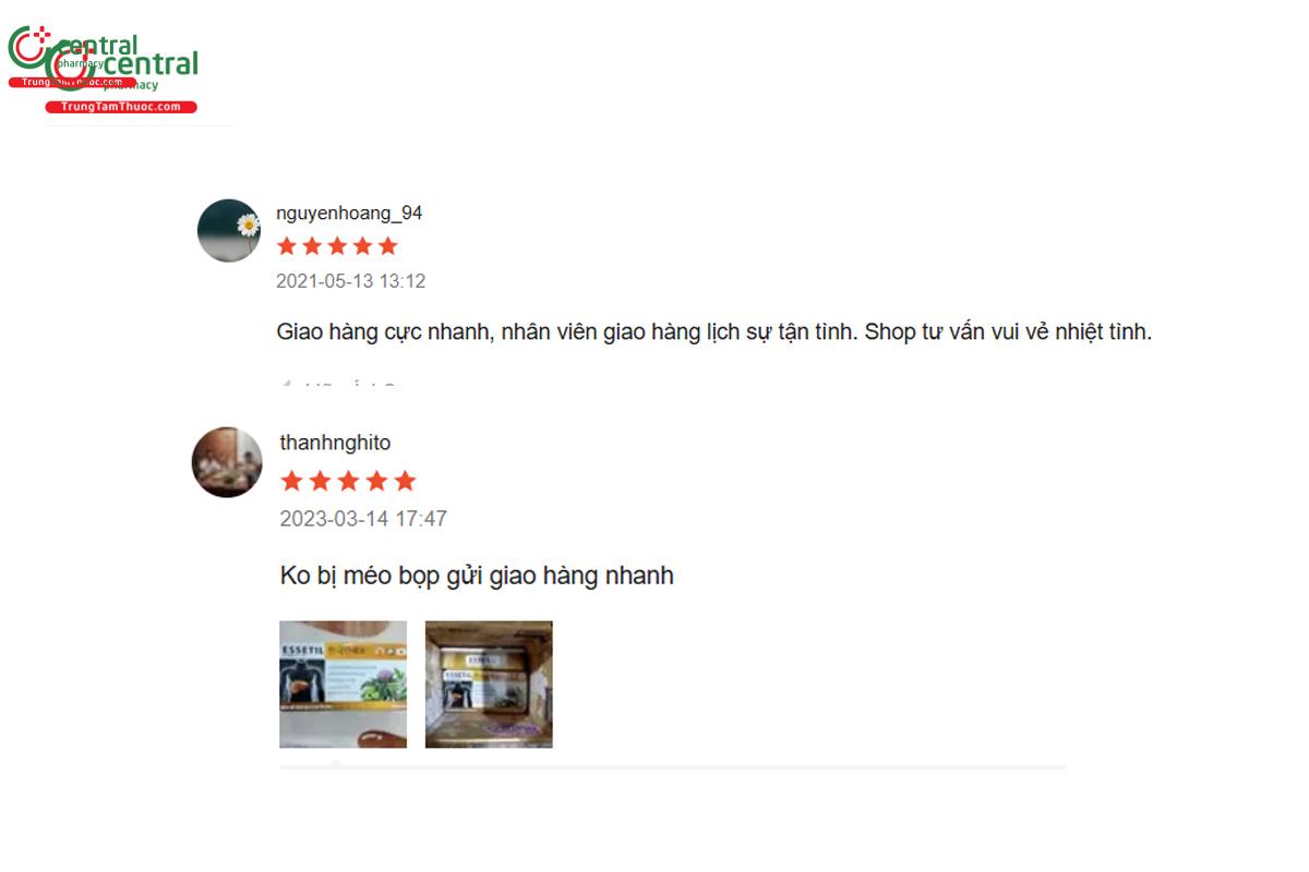 Review của khách hàng về sản phẩm