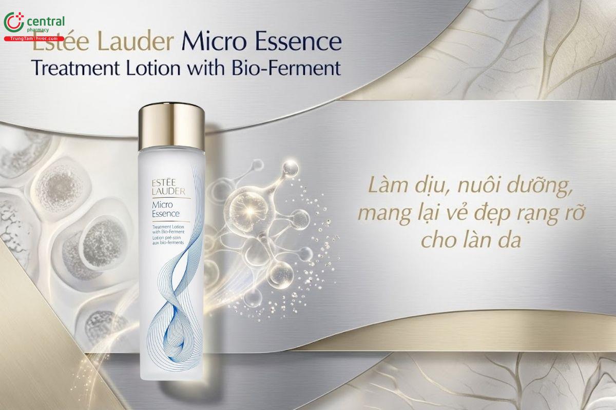 Nước thần Estée Lauder Micro Essence màu xanh cấp ẩm, làm dịu da