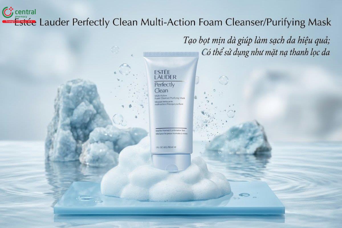 Sữa rửa mặt Estée Lauder Perfectly Clean 150ml làm sạch và thanh lọc da