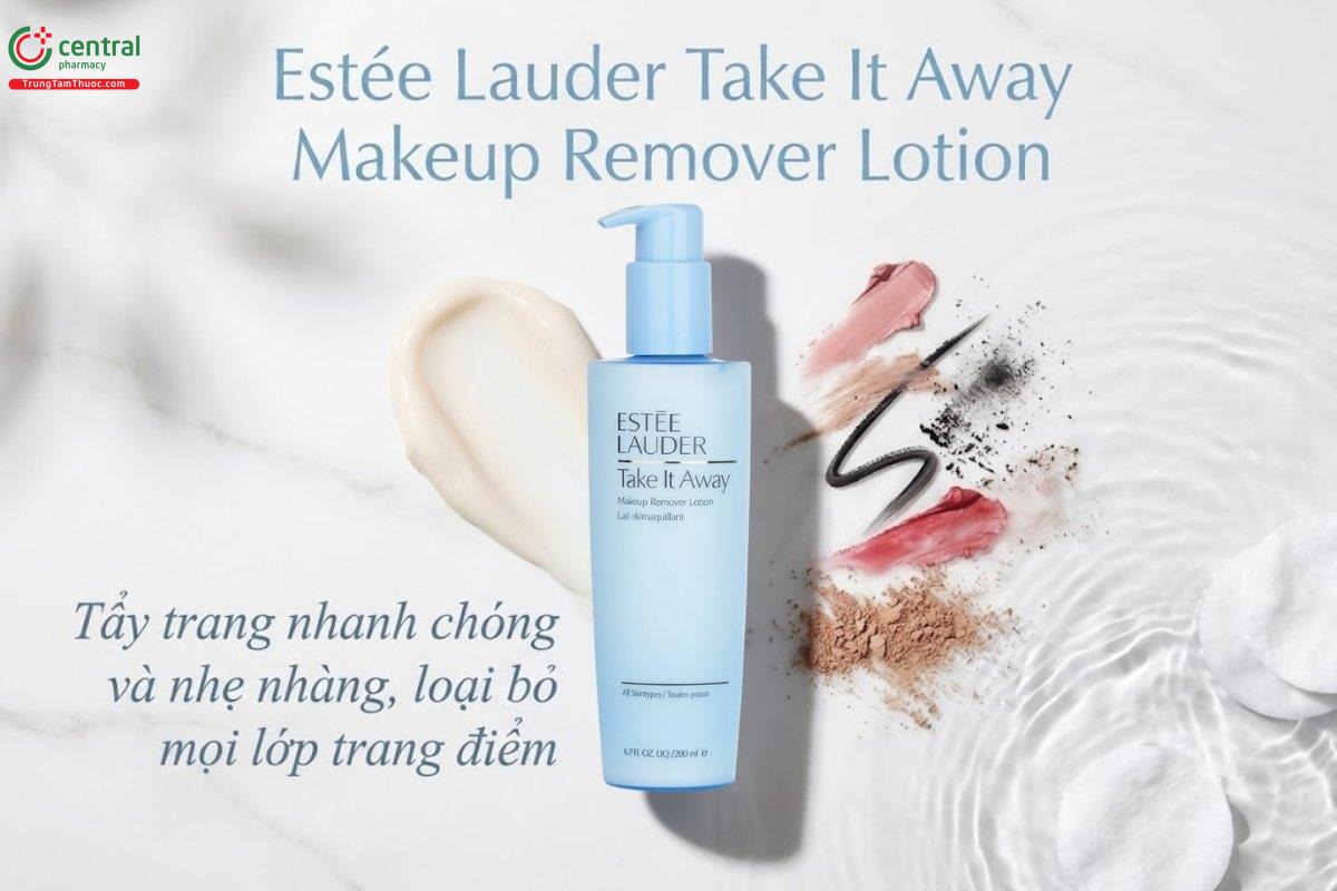 Sữa tẩy trang Estée Lauder Take It Away loại bỏ hiệu quả lớp trang điểm