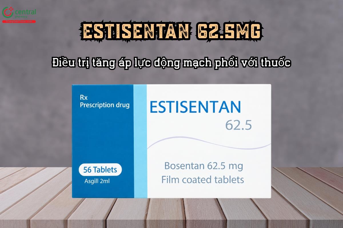 Điều trị tăng áp lực động mạch phổi với thuốc Estisentan 62.5mg