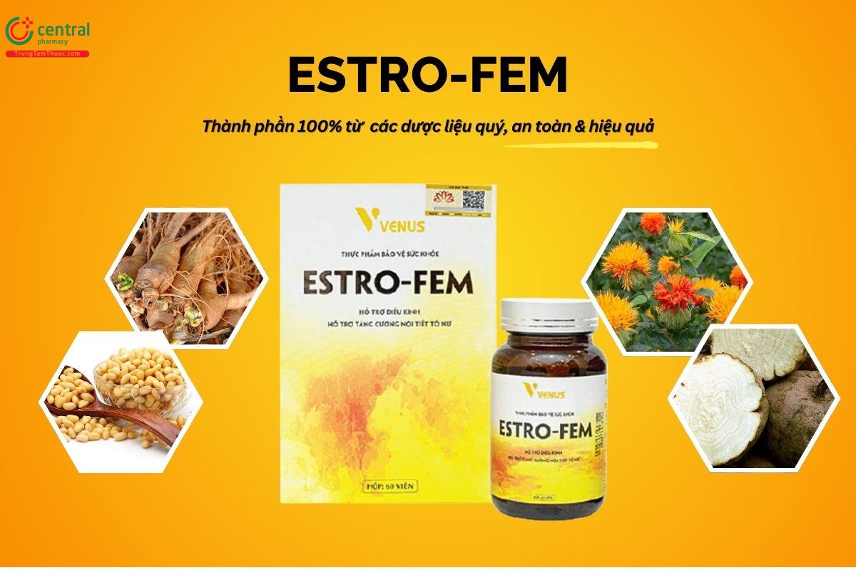Estro-Fem tăng cường nội tiết tố, cải thiện số đo vòng 1 cho phụ nữ