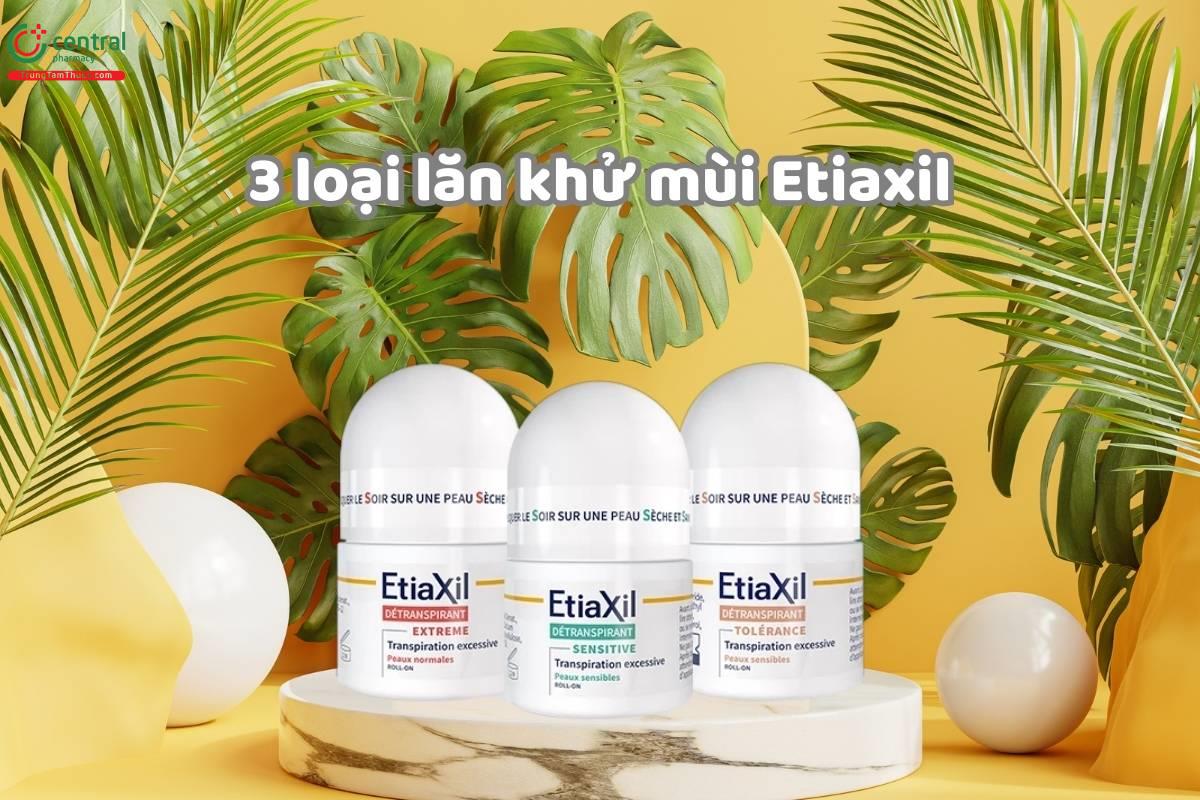 Lăn khử mùi Etiaxil có ba loại chính: xanh, đỏ và nâu