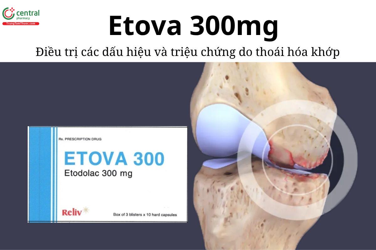 Thuốc Etova 300mg - Điều trị các dấu hiệu và triệu chứng do thoái hóa khớp