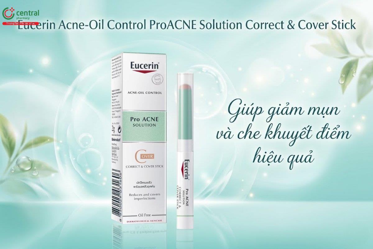 Eucerin Acne-Oil Control ProACNE Solution Correct & Cover Stick che khuyết điểm