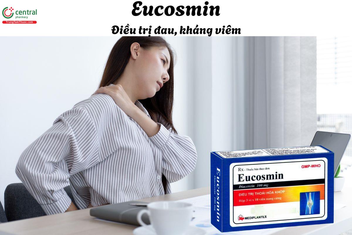 Thuốc Eucosmin 100mg - Điều trị cho người mắc bệnh lý thoái hóa khớp