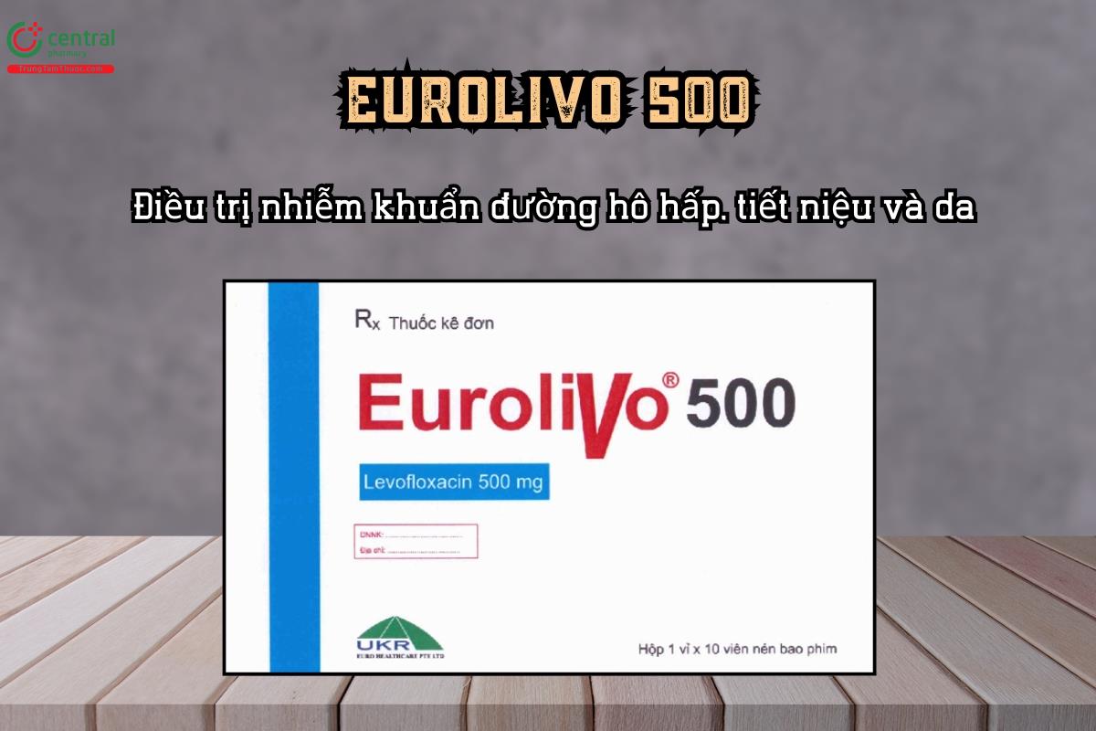 Điều trị nhiễm khuẩn đường hô hấp, tiết niệu và da với thuốc Eurolivo 500