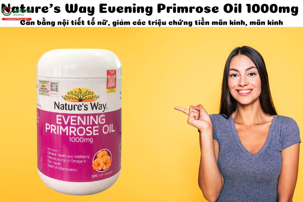 Nature's Way Evening Primrose Oil 1000mg - cân bằng nội tiết tố nữ