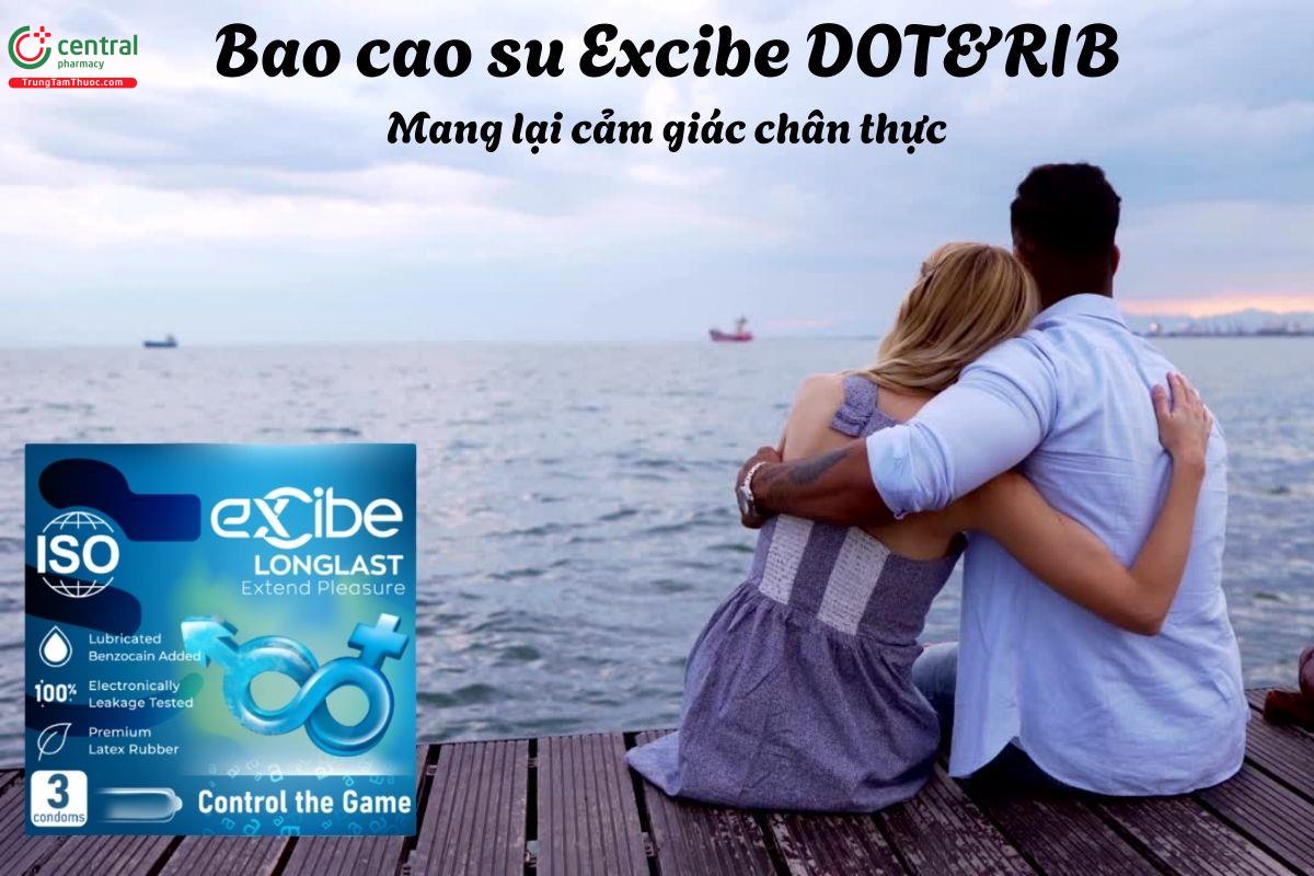 Bao cao su Excibe LONGLAST (3 chiếc)- Mang lại cảm giác chân thực