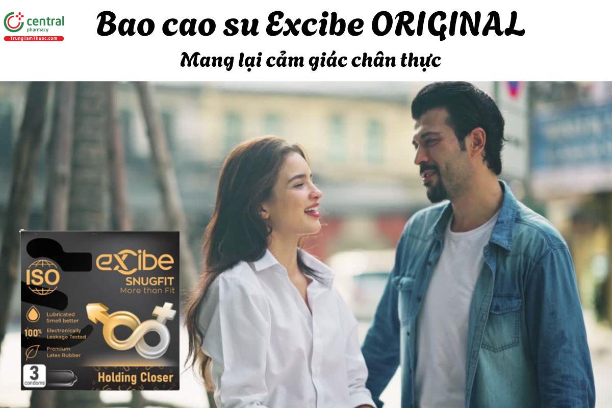 ​Bao cao su Excibe SNUGFIT (3 chiếc)- Mang lại cảm giác chân thực