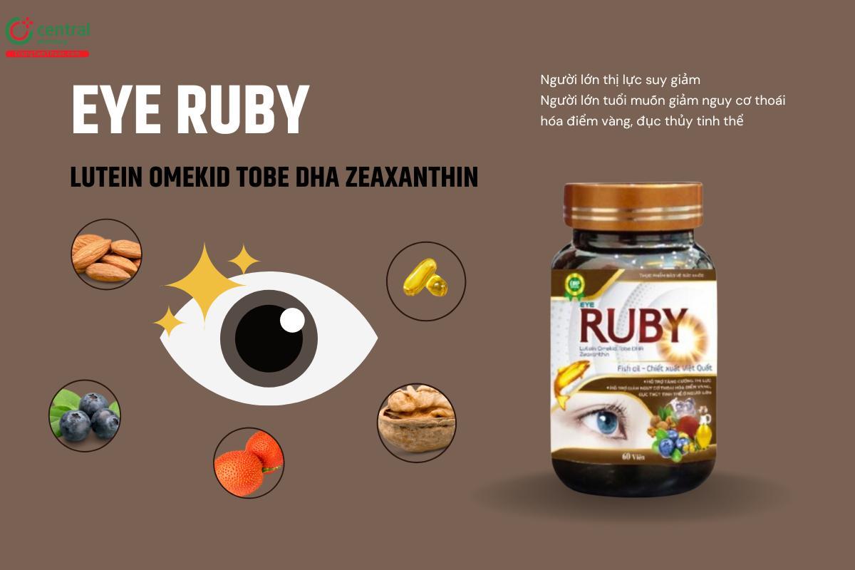 Sản phẩm Eye Ruby Lutein Omekid Tobe DHA Zeaxanthin có tốt không/