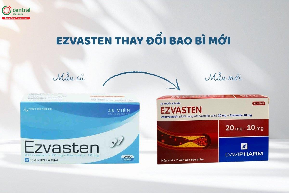 Ezvasten thay đổi bao bì mới