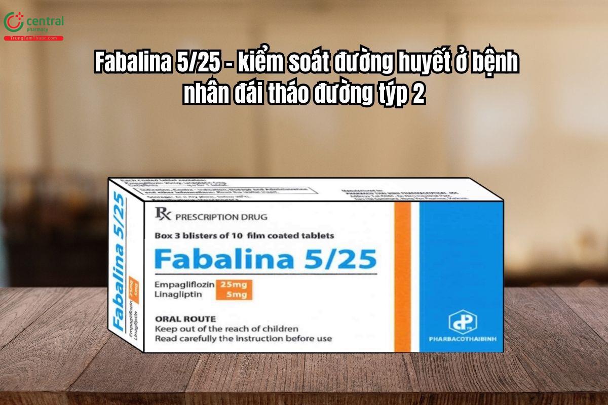 Thuốc Fabalina 5/25 kiểm soát đường huyết ở bệnh nhân đái tháo đường týp 2