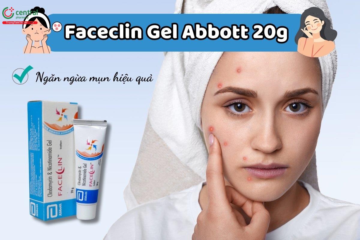 Faceclin Gel được sử dụng ngoài da để phòng ngừa mụn.