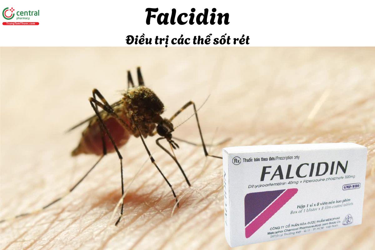 Thuốc Falcidin - Điều trị các thể sốt rét do Plasmodium falciparum