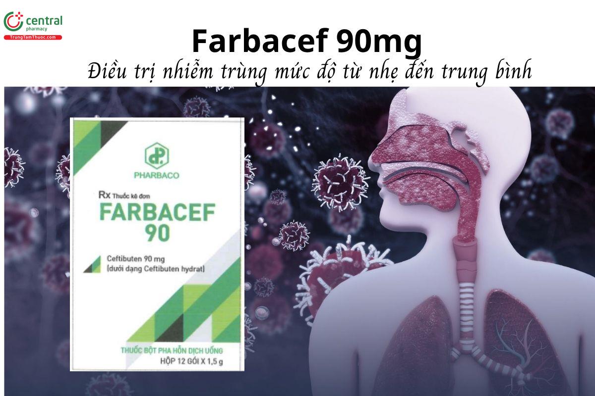 Thuốc Farbacef 90mg - Điều trị nhiễm trùng mức độ từ nhẹ đến trung bình 