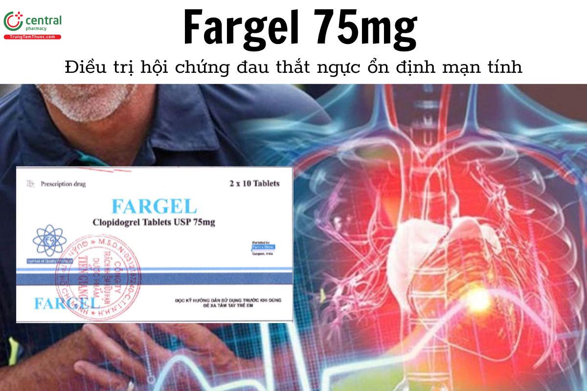 Thuốc Fargel 75mg - Điều trị hội chứng đau thắt ngực ổn định mạn tính