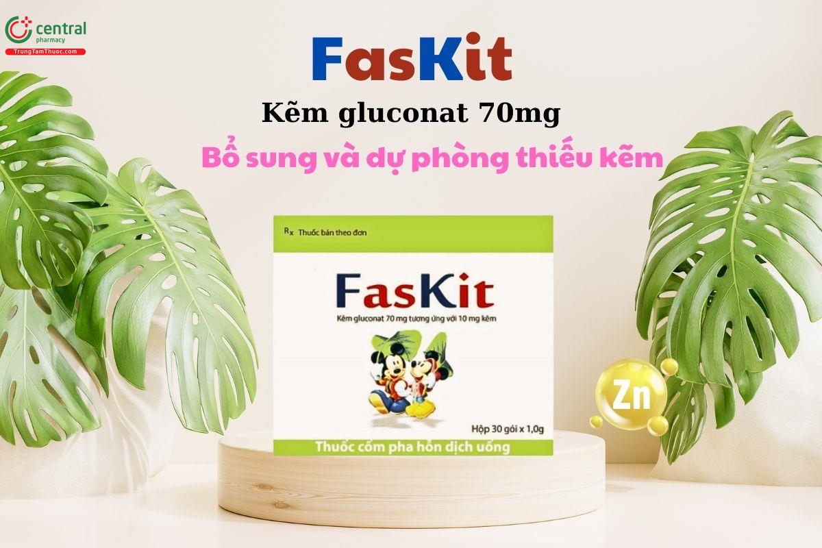 Faskit giúp bổ sung và dự phòng thiếu kẽm