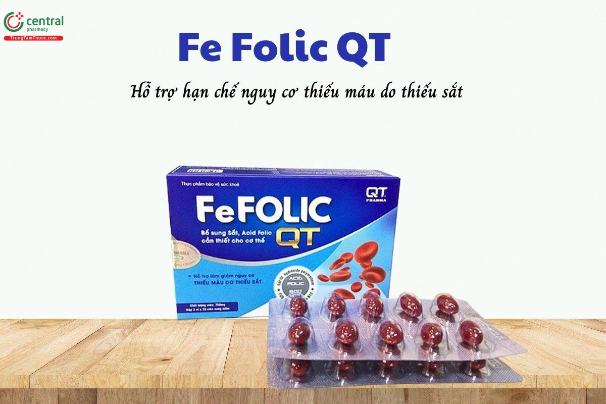 Fe Folic QT - Hỗ trợ hạn chế nguy cơ thiếu máu do thiếu sắt