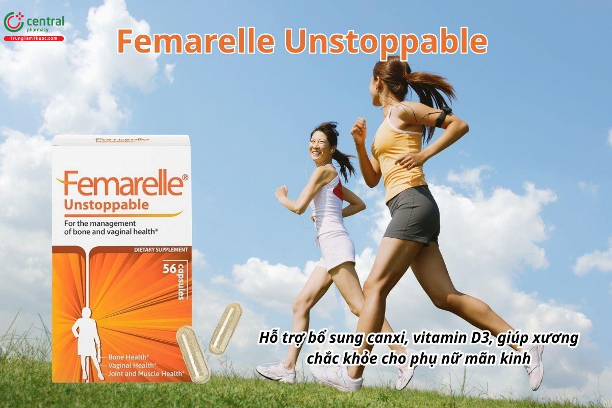 Femarelle Unstoppable hỗ trợ bổ sung canxi, vitamin D3, giúp xương chắc khỏe cho phụ nữ mãn kinh