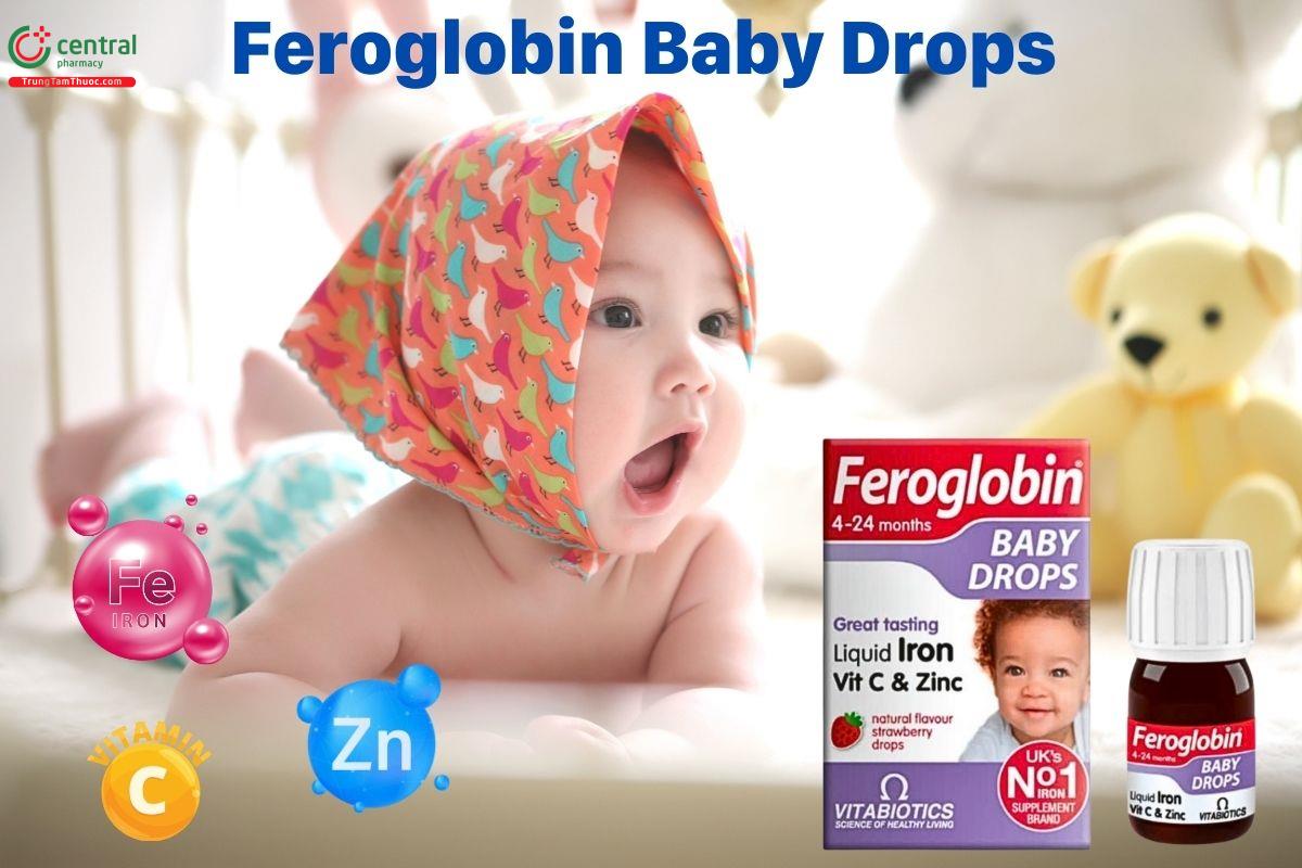 Feroglobin Baby Drops hỗ trợ hấp thu hiệu quả sắt cho bé