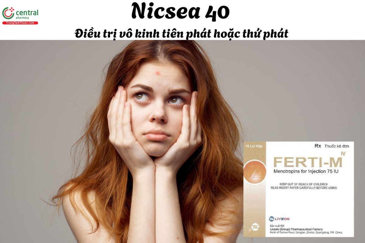 Thuốc Ferti-M 75IU - kết hợp HCG để điều trị vô kinh tiên phát/thứ phát