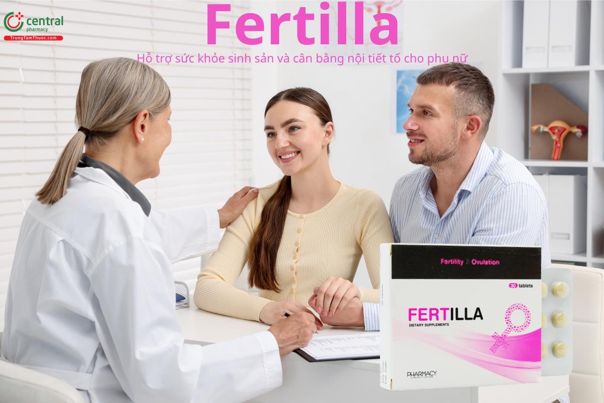 Fertilla Pharmacy larboratories hỗ trợ cân bằng nội tiết tố cho phụ nữ