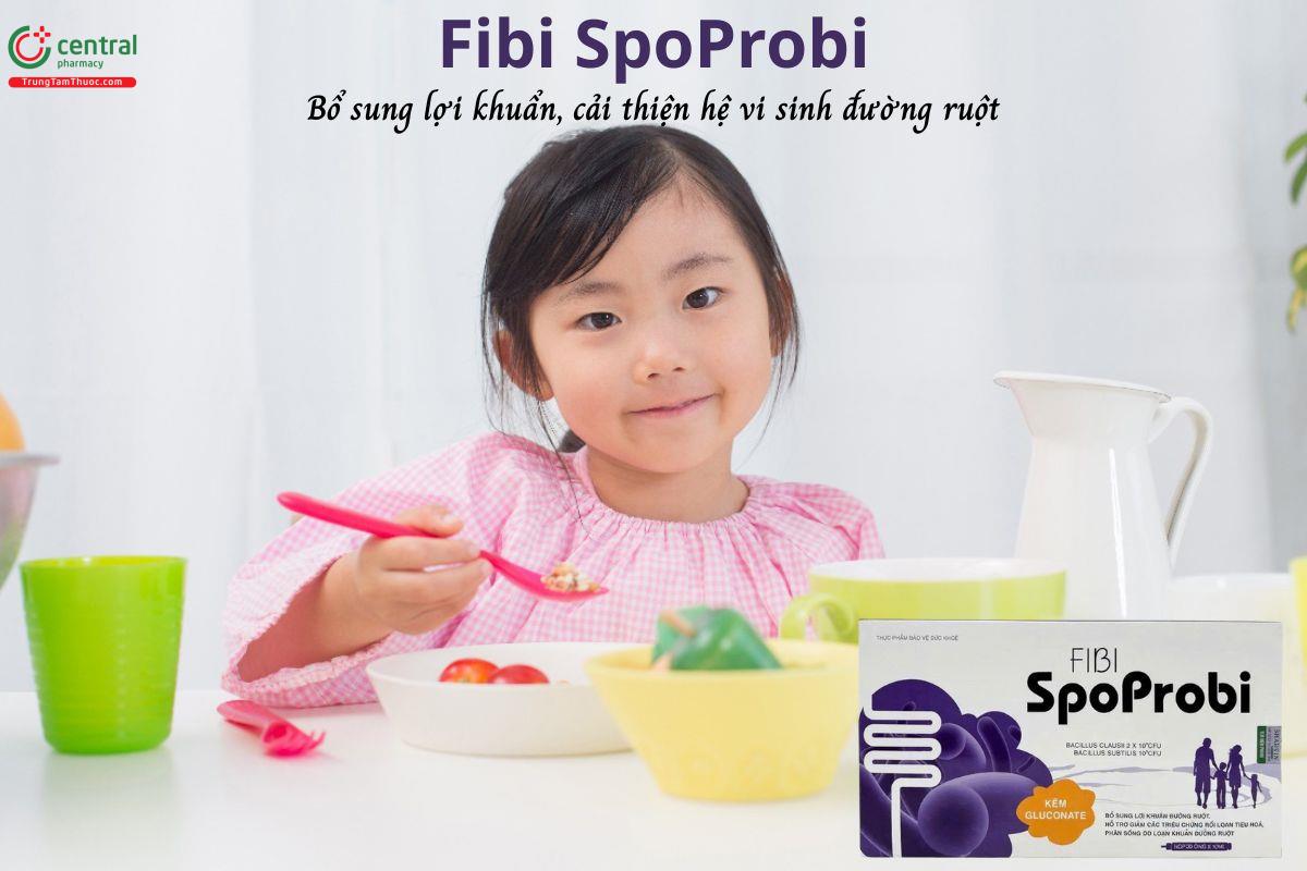 Fibi SpoProbi - Bổ sung lợi khuẩn và kẽm, cải thiện cân bằng hệ vi sinh đường ruột