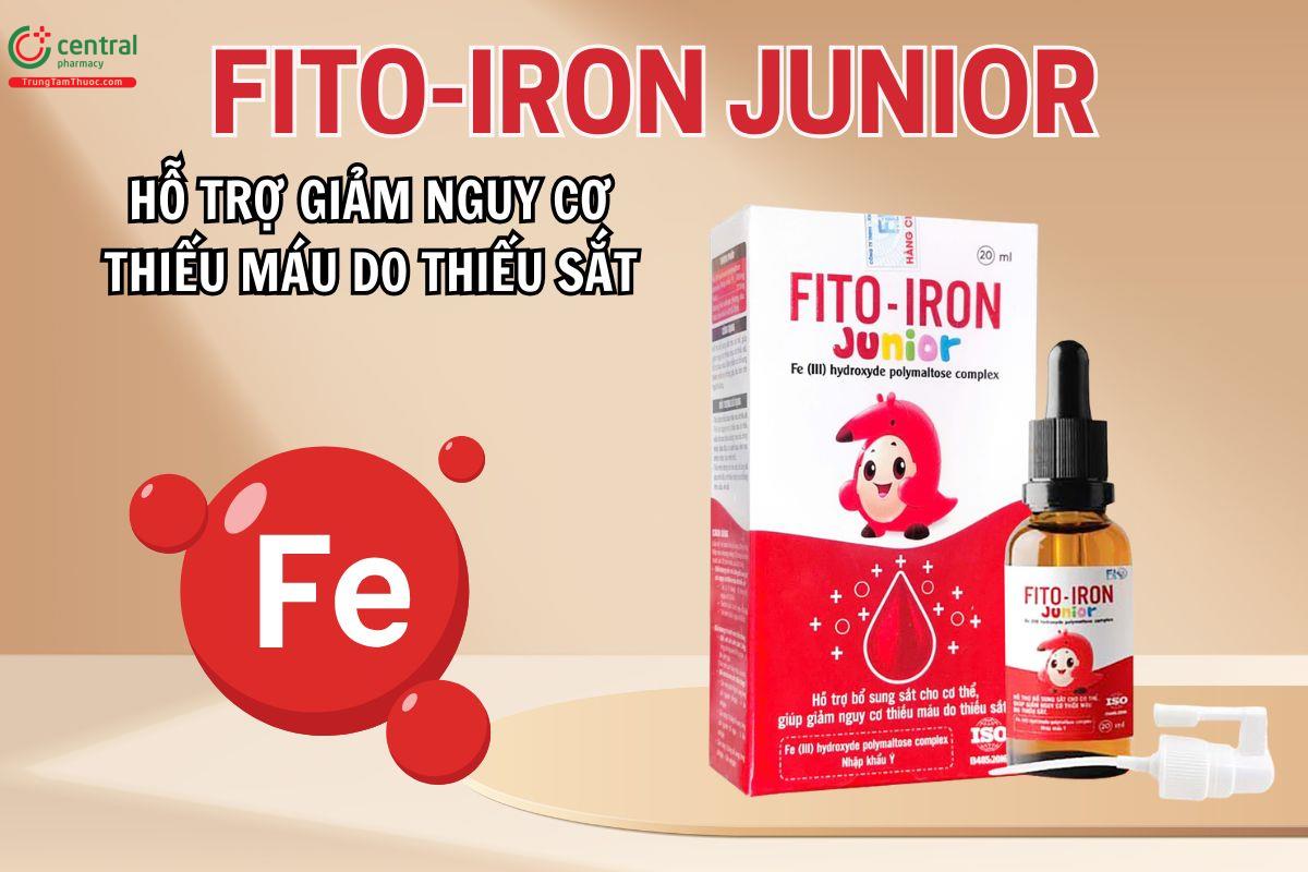 Fito-Iron Junior hỗ trợ giảm nguy cơ thiếu máu do thiếu sắt