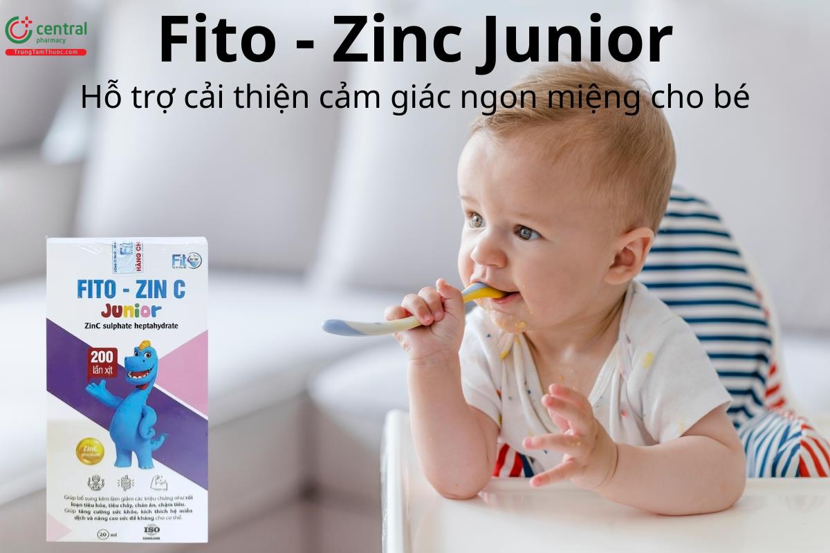 Fito - Zinc Junior hỗ trợ cải thiện cảm giác ngon miệng cho bé