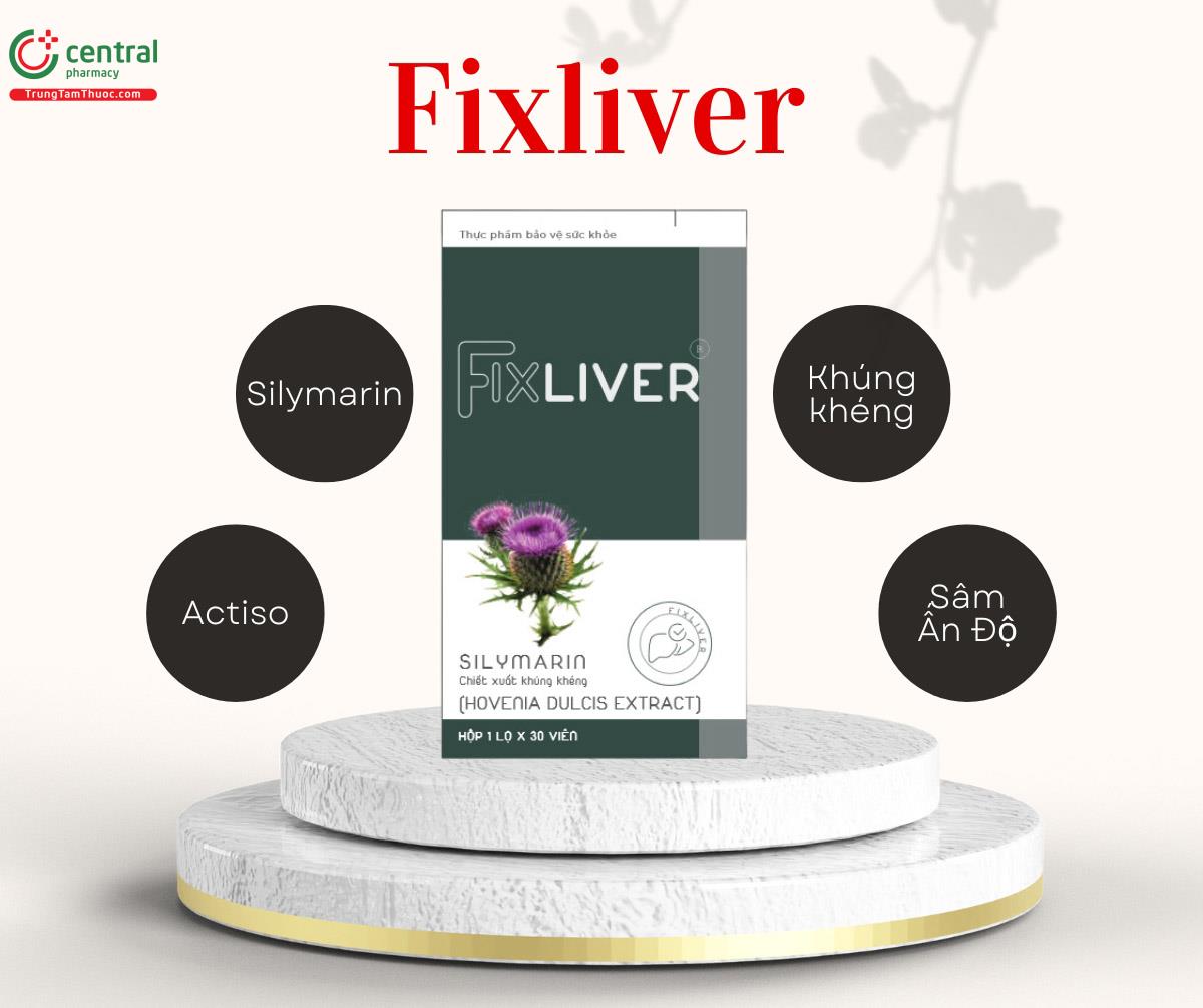 Fixliver - Tăng cường chức năng gan và tái tạo tế bào gan