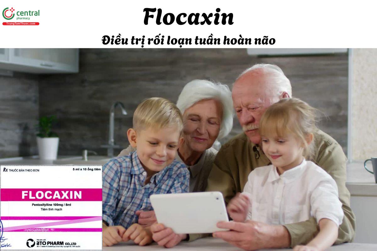 Thuốc Flocaxin 100mg/5ml - Điều trị rối loạn tuần hoàn não, tuần hoàn ngoại vi