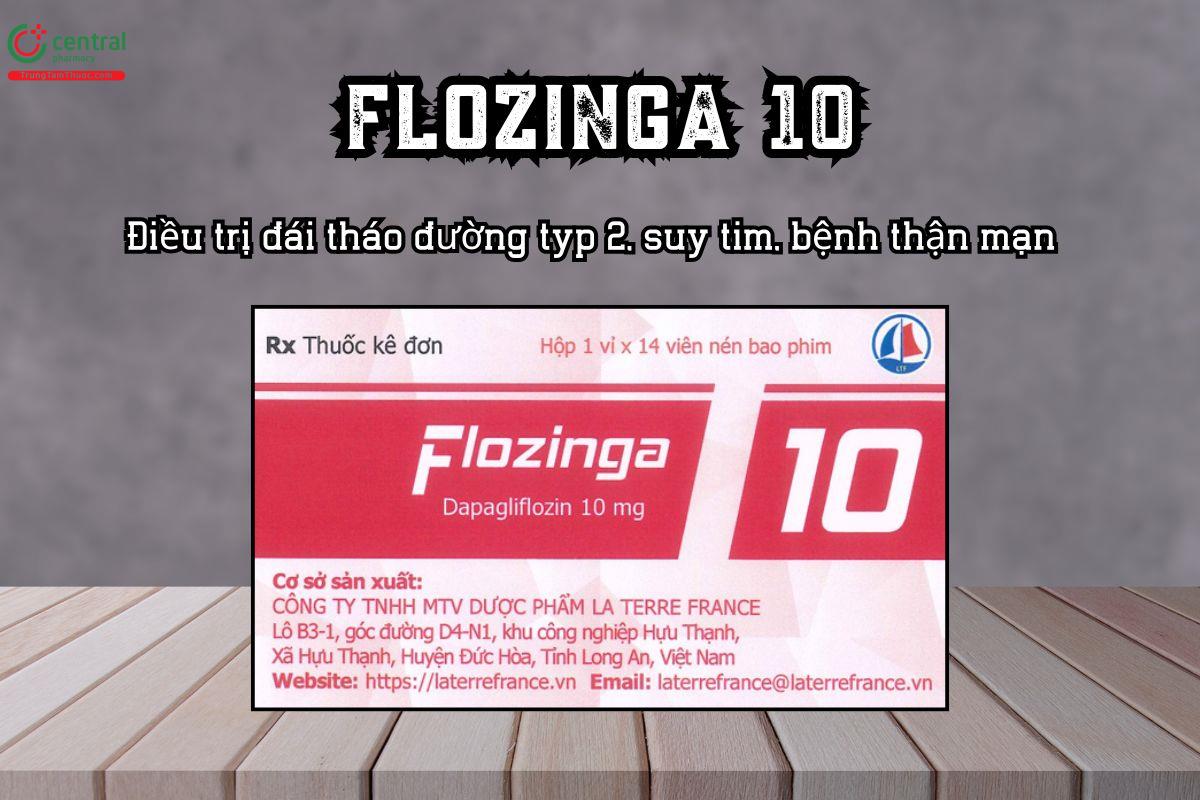 Thuốc Flozinga 10 – Điều trị đái tháo đường typ 2, bệnh thận mạn