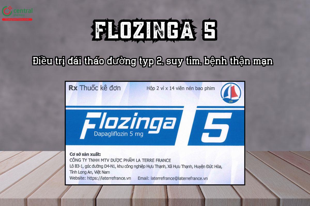 Thuốc Flozinga 5 – Điều trị đái tháo đường typ 2, suy tim, bệnh thận mạn