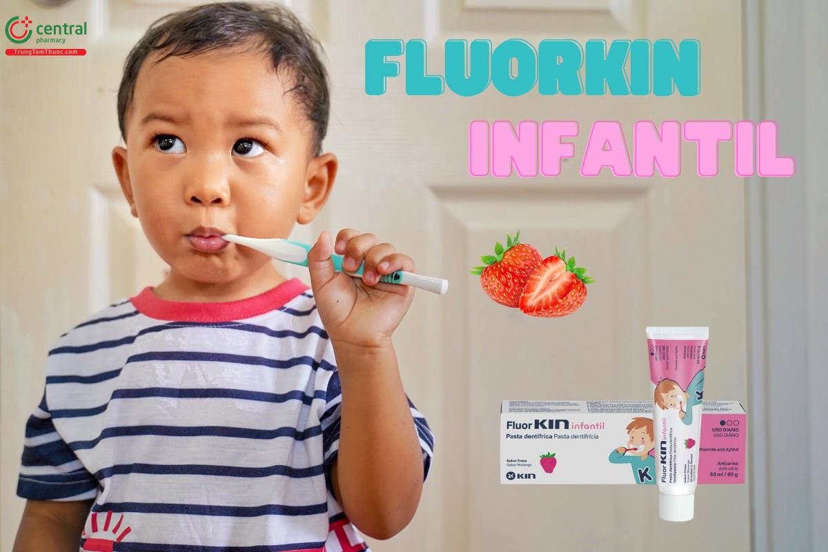 Kem đánh răng Fluorkin Infantil 