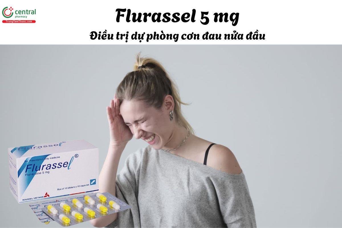 Thuốc Flurassel 5mg - Điều trị chóng mặt, ù tai, hoa mắt do rối loạn tiền đình