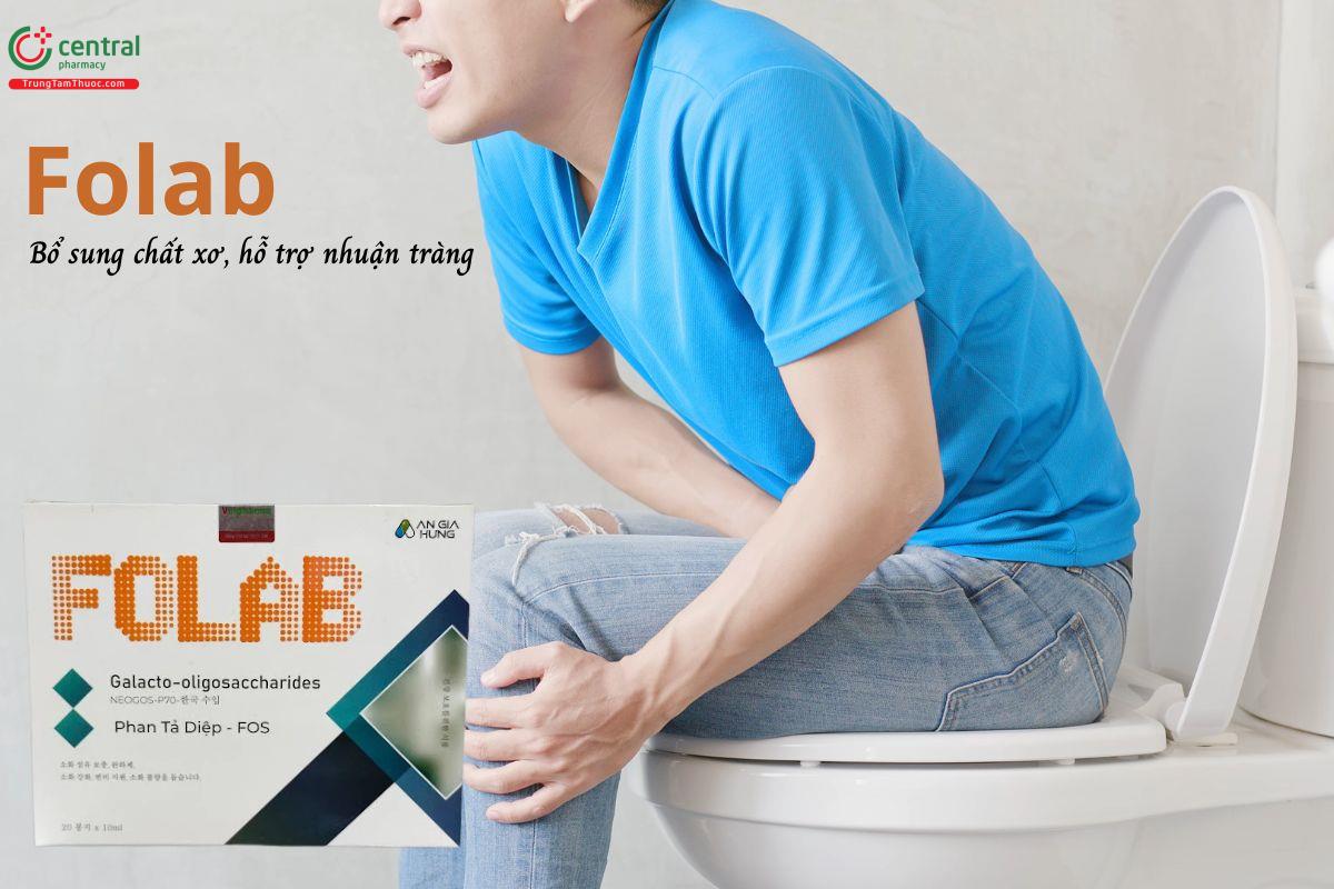 Folab giúp bổ sung chất xơ, hỗ trợ nhuận tràng, giảm táo bón