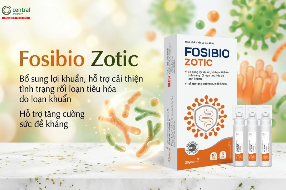 Fosibio Zotic bổ sung lợi khuẩn, hỗ trợ tiêu hoá, tăng sức đề kháng